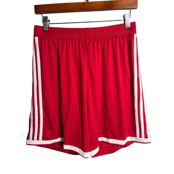 NWT Adidas Red Basketball Shorts Size Medium 100% Polyester Regista - Picture 1 of 8
